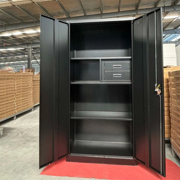 Black Metal Cabinet With Drawers